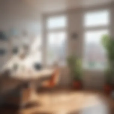 The Beauty of a Minimalist Workspace A minimalist workspace showcasing tranquility, inviting a slower pace of life