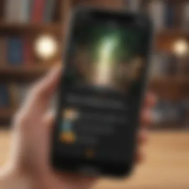 User-Friendly Audiobook App Audiobook app displayed on a mobile device