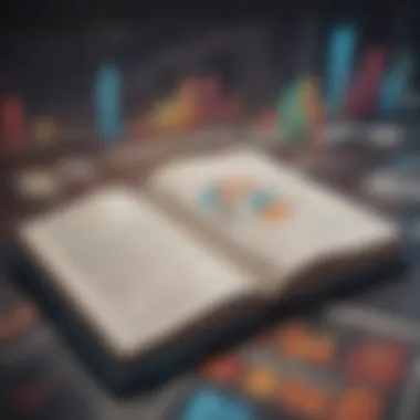 Understanding Financial Markets Open book with financial charts and graphs