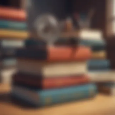 Classic Educational Literature A stack of classic educational literature