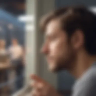 Reflection on Emotional Insights A thoughtful person reflecting on emotional insights