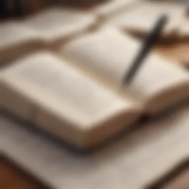 An Open Book with Notes and a Pen An open book with notes and a pen