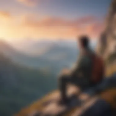 Finding Clarity in Your Professional Journey A person contemplating on a mountain top with a view