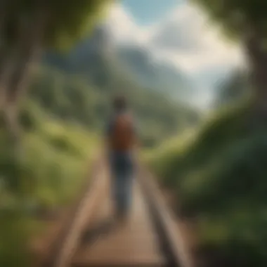 Journey of Personal Growth Metaphorical representation of personal growth journey