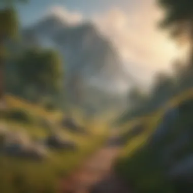 A Journey Towards Self-Improvement A serene landscape symbolizing personal growth