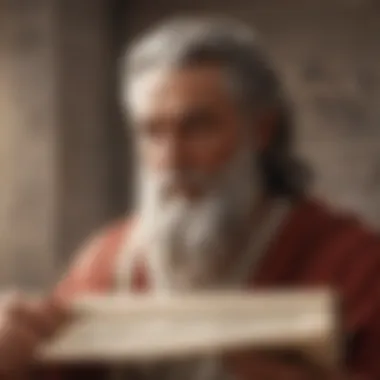 Ancient Wisdom Unveiled An ancient scroll representing classic stoic texts.