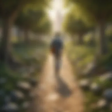 Path to Financial Independence Conceptual image depicting financial independence