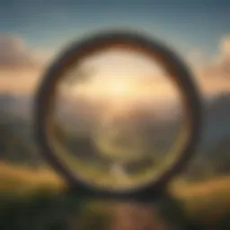 A tranquil landscape symbolizing personal transformation