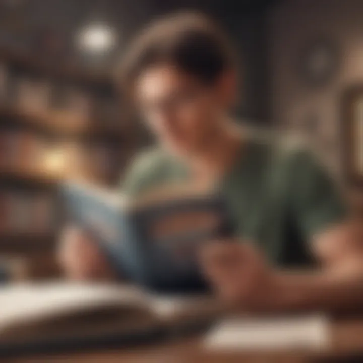 Person reading the Atomic Habits audiobook