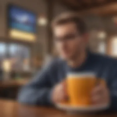 Reflective Moments with a Warm Drink A person contemplating with a cup of coffee