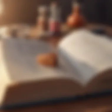 Inspiration from Open Pages An open book with motivational quotes