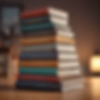 Influential Investment Literature A stack of influential investment books with a warm light