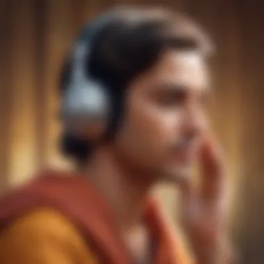 Power of Auditory Learning A person listening attentively, embodying the power of auditory learning