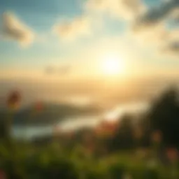 A serene landscape reflecting tranquility