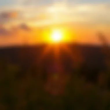 A sunrise symbolizing new beginnings