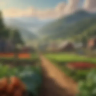 Sustainable Farming: The Backbone of Whole Foods A serene landscape depicting sustainable farming practices