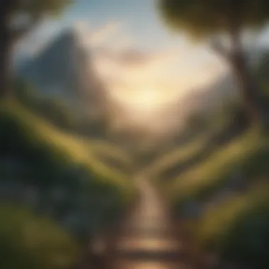 Journey Towards Self-Discovery A serene landscape representing personal growth and self-awareness