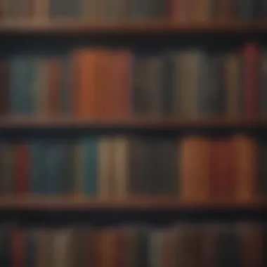 Books That Shaped Financial Thought A bookshelf filled with influential financial literature