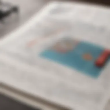 Decoding Financial Trends Through Literature An open book with financial graphs and charts