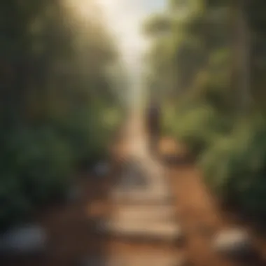 Pathways to Personal Fulfillment Conceptual image of personal fulfillment and satisfaction