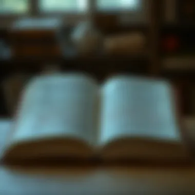 Theories and Concepts in Psychology An open book with pages filled with psychological theories and concepts