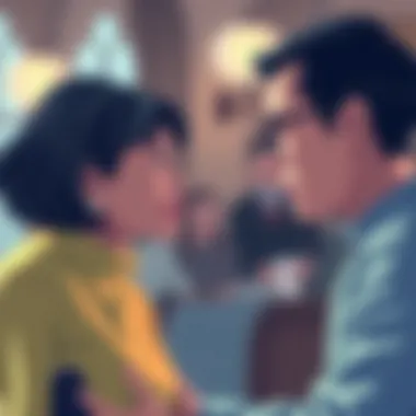 Illustration of empathy in action between two individuals
