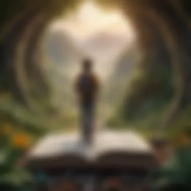 The Journey of Self-Discovery Symbolic representation of personal growth and transformation