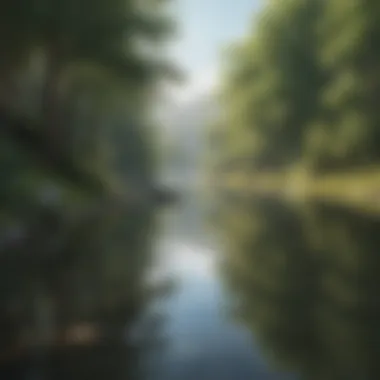 Tranquility and Reflection A serene landscape symbolizing tranquility and reflection