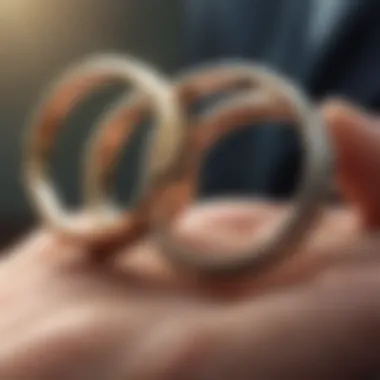 Unity in Marriage Symbolic representation of two intertwined rings signifying unity