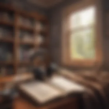 Cozy Audiobook Experience A cozy reading nook with headphones and a book