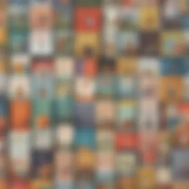 Artistic Arrangement of Book Covers An artistic arrangement of self-care book covers