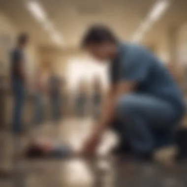 Societal Impacts of Trauma An illustration depicting the societal effects of trauma