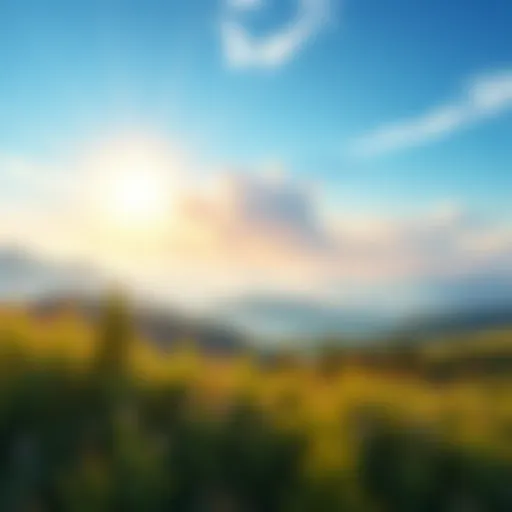 A tranquil landscape symbolizing inspiration