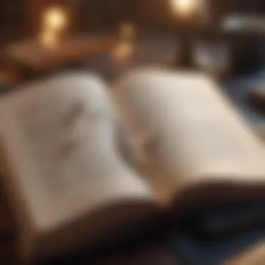 Wisdom in Literature A close-up of an open book with highlighted quotes