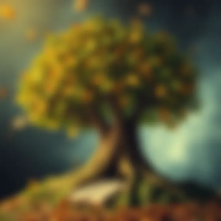 A tree with books as leaves