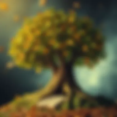 The Tree of Knowledge and Inspiration A tree with books as leaves