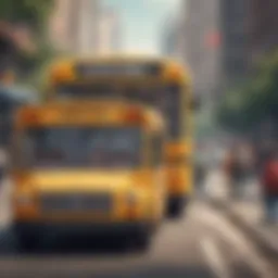 A vibrant bus representing positivity and change