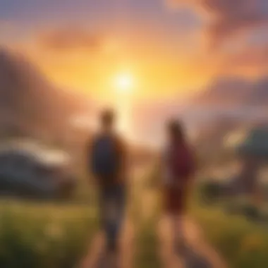 Dawn of Positivity: Embracing New Opportunities A vibrant sunrise representing new beginnings and hope