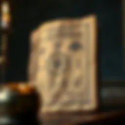 An ancient alchemical manuscript filled with symbols and diagrams