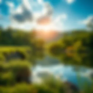 Nature's Reflection of Inner Change A serene landscape symbolizing transformation and enlightenment