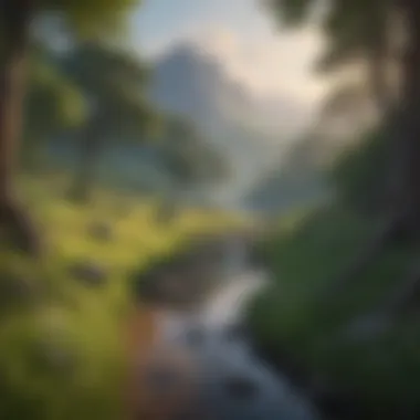 A Serene Landscape of Connection A serene landscape representing connection