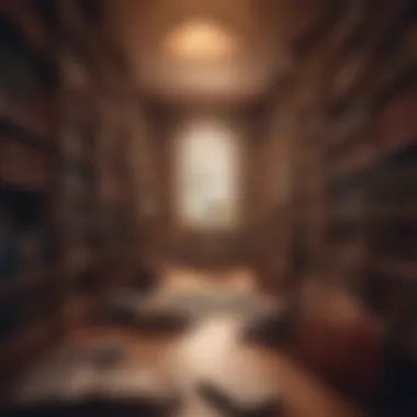 The Essence of Choices A tranquil library filled with endless books