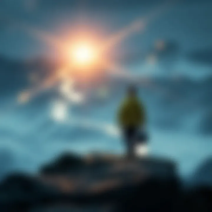 Visual representation of personal development journey