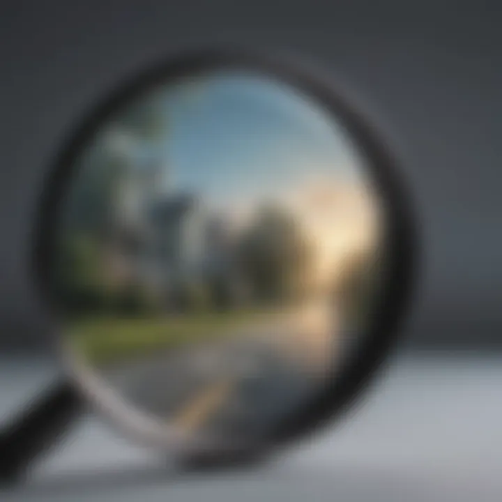 A magnifying glass over a target symbolizing clarity and focus