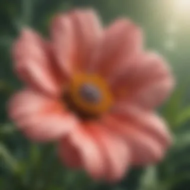 A close-up of a blooming flower representing resilience