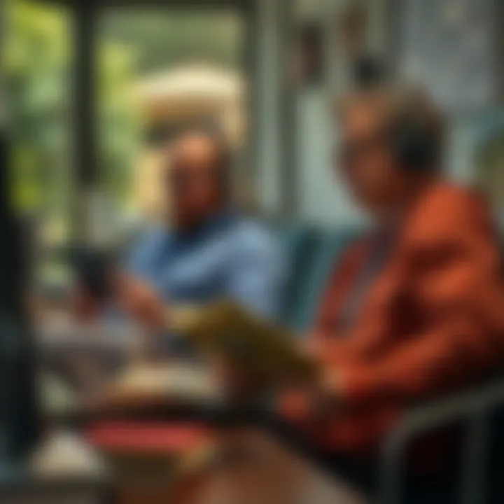 A multitasking scenario showcasing audiobook usage during daily activities