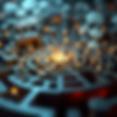 The Labyrinth of Critical Thinking A visual representation of critical thinking, symbolized by a labyrinth with thought bubbles and ideas