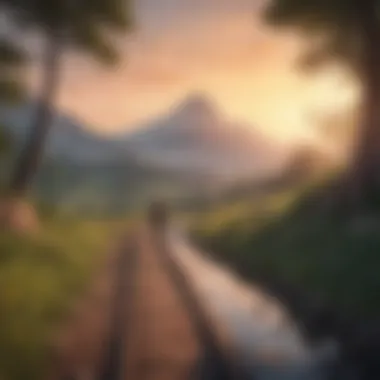 A Journey Within: Reflecting on Transformation A serene landscape representing introspection and personal growth