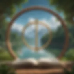 A serene landscape symbolizing tranquility and positivity