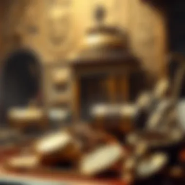 Historical artifacts illustrating extreme wealth